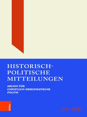 cover image of Historisch-Politische Mitteilungen